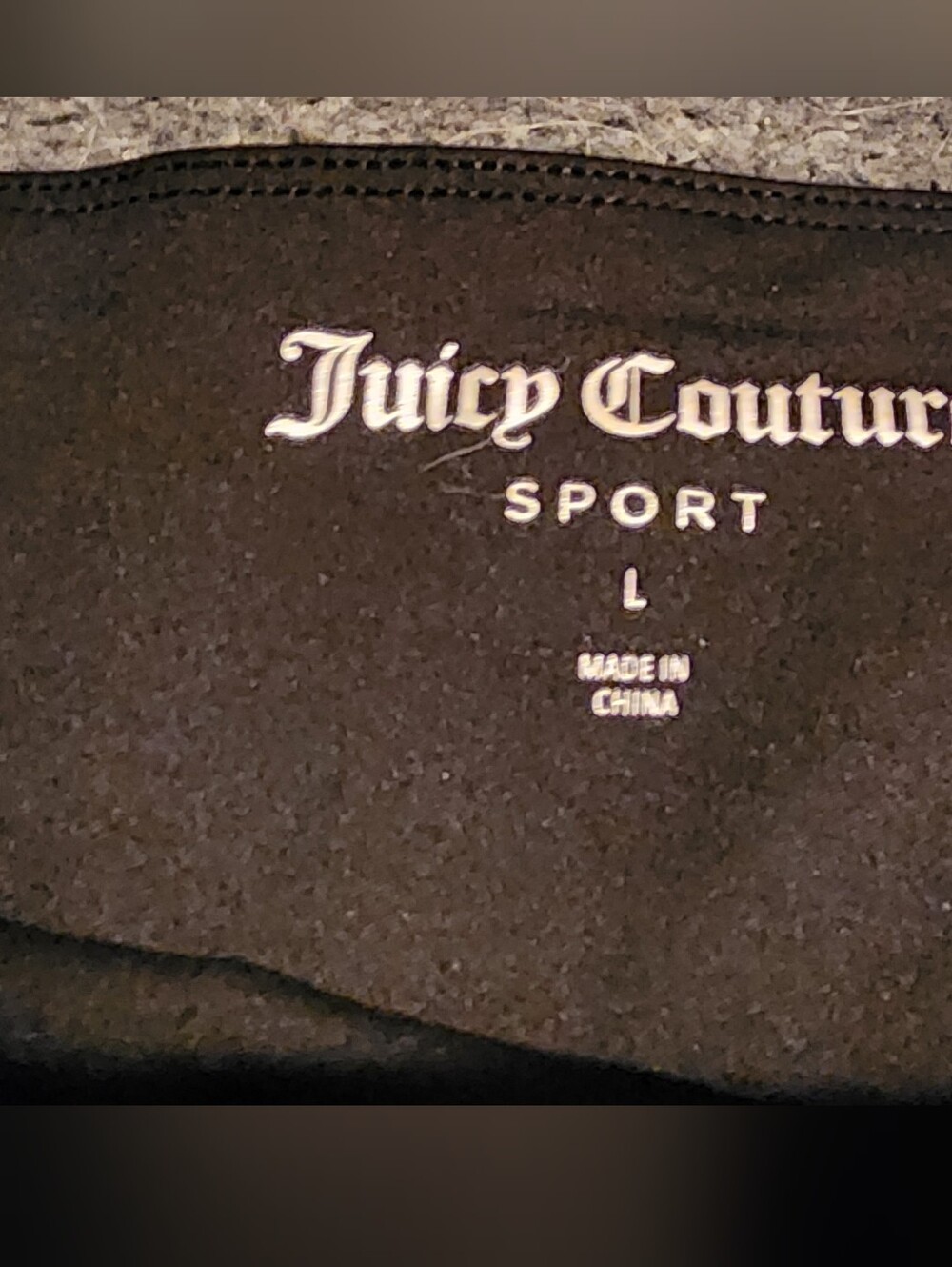 Juicy Couture Black Yoga Pants With Logo Waistband - Picture 5 of 6